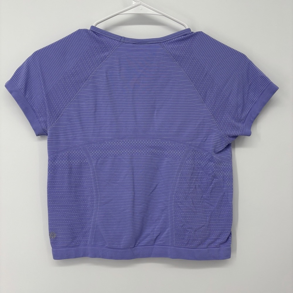 Athleta Purple Short Sleeve T Shirt Women's Small Cropped *See Measurements* - Picture 2 of 6